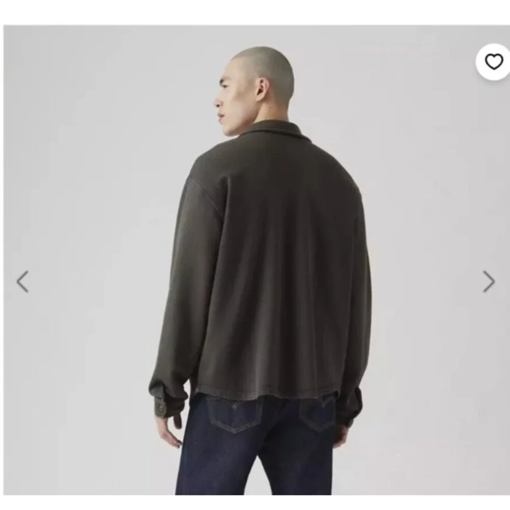 Levi's Bayview Soft Worker Sweatshirt Phantom Black XXL Utilitarian Gorpcore